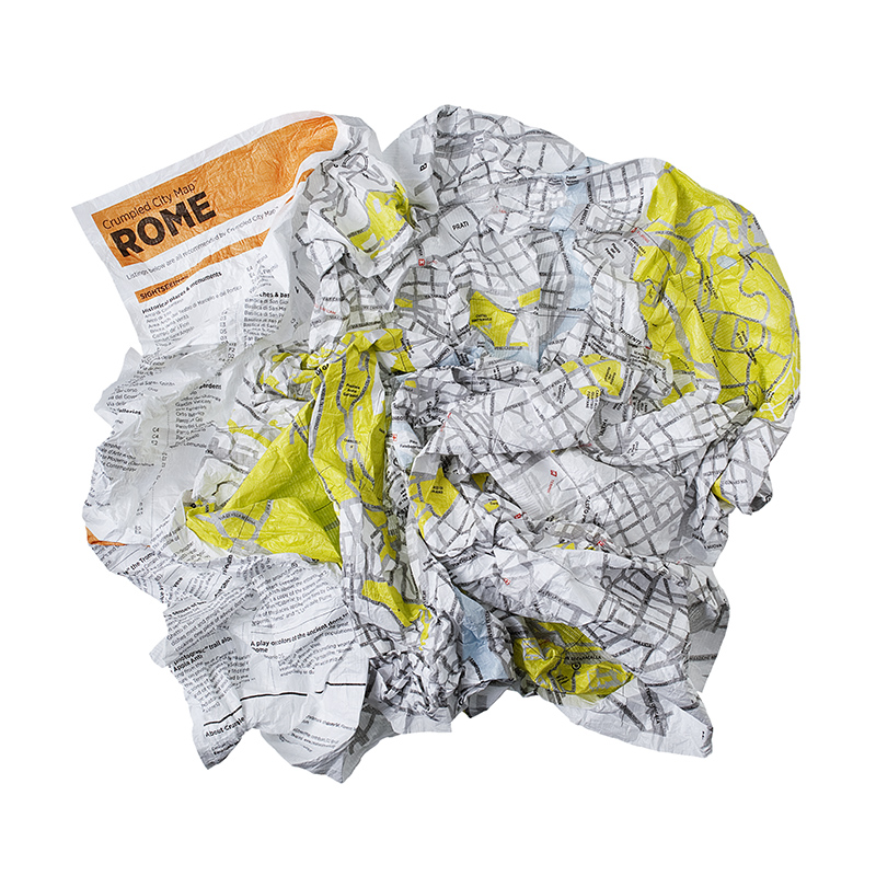 Crumpled - mapa Říma