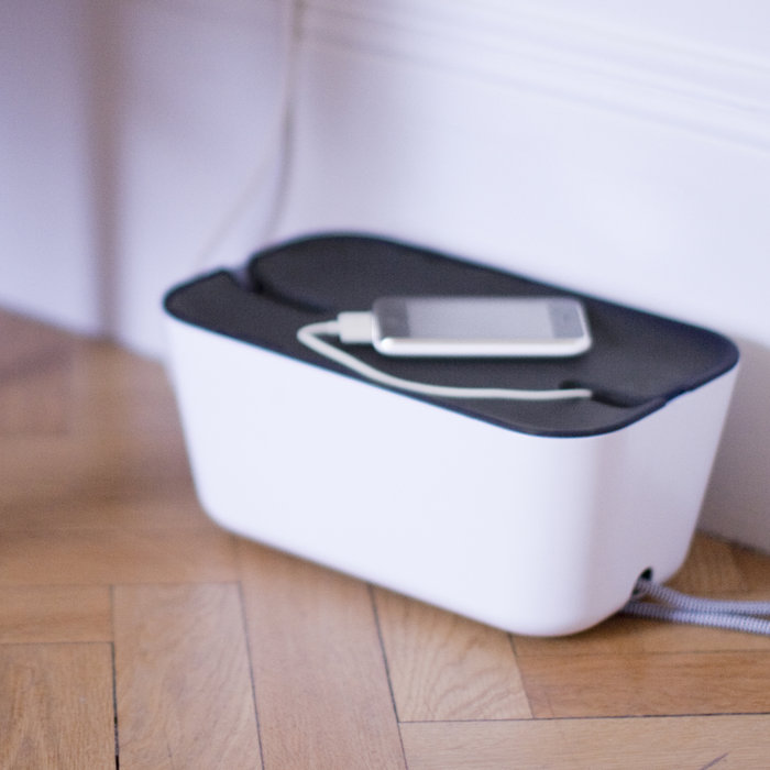 CABLE ORGANISER – bílá/šedá