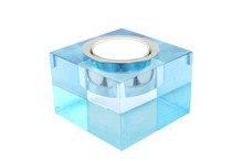 Designový svícen modrý Block Design