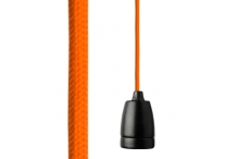 Designové osvětlení oranžové, koncovka černá