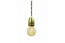 Designové osvětlení gold/black dog tooth, koncovka zlatá