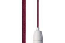 Designové osvětlení vínové, koncovka bílá